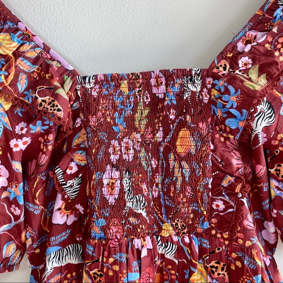 NWT MAEVE by Anthropologie Novelty Print Top Medium - Picture 7 of 10